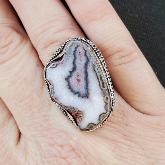 New Solar Agate 925 Silver Ring. - Picture 5 of 12